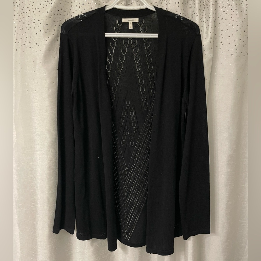 Black cardigan